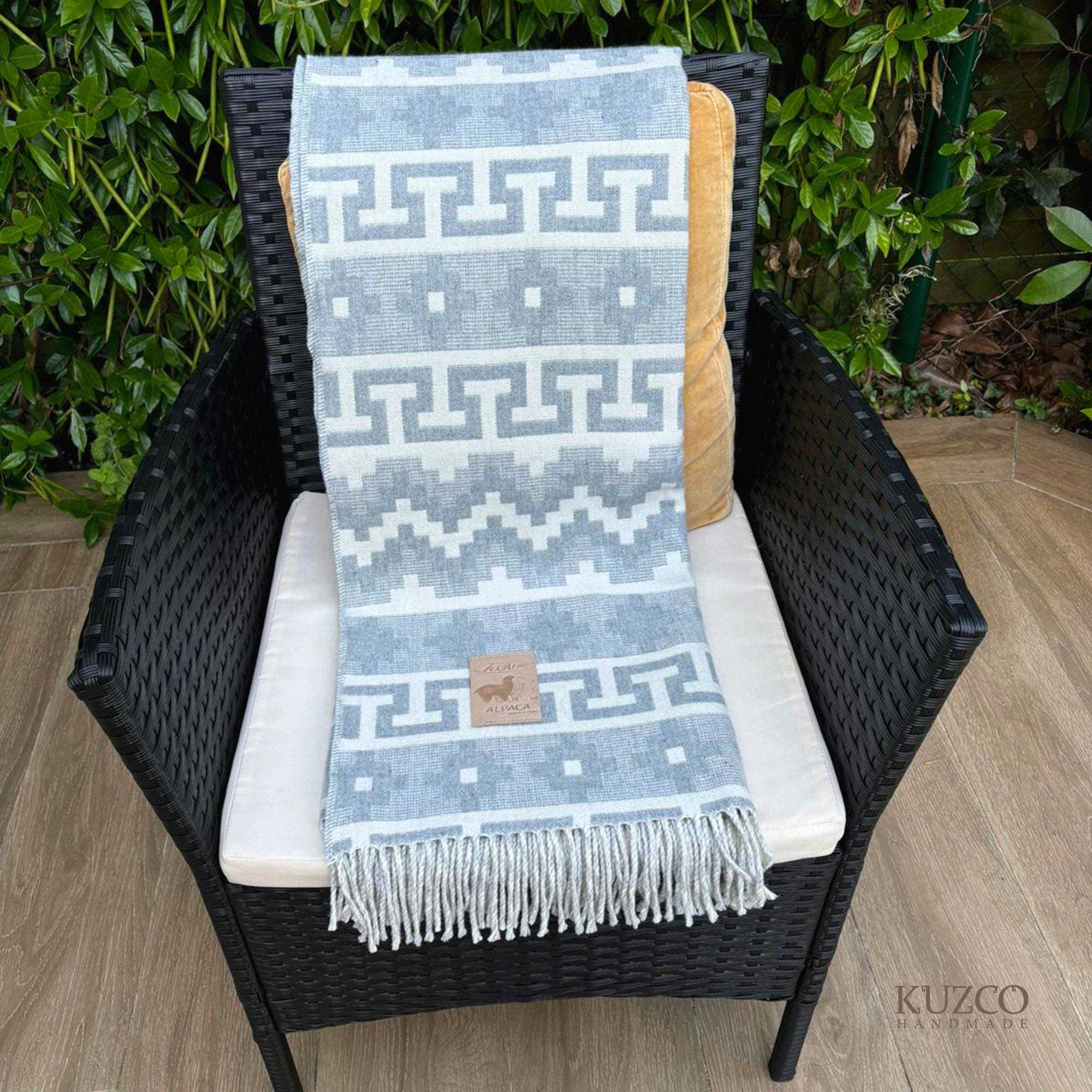 KuzcoHandmade - Venta al por mayor Mantas de sofá - Manta mezclada de alpaca peruana, mantas de lana3