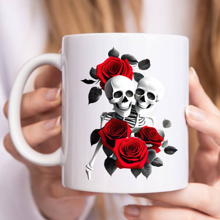 Tasse Skeleton pour la Saint-Valentin pour la vente par Mug Boss Inc.