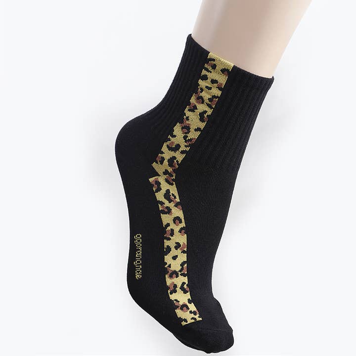 Animal Striped Crew Socks for wholesale by 3AM BY H&D ACCESSORIES