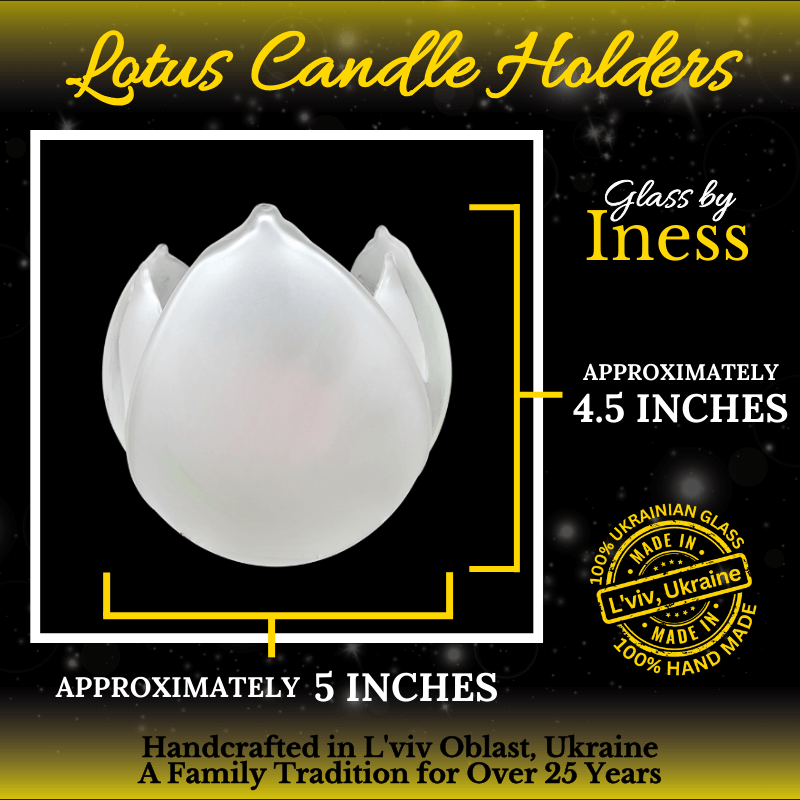 Glass by Iness - Wholesale Candle Holder - Frosted Glass Lotus Blossom Candle Holder - Red Cardinals5