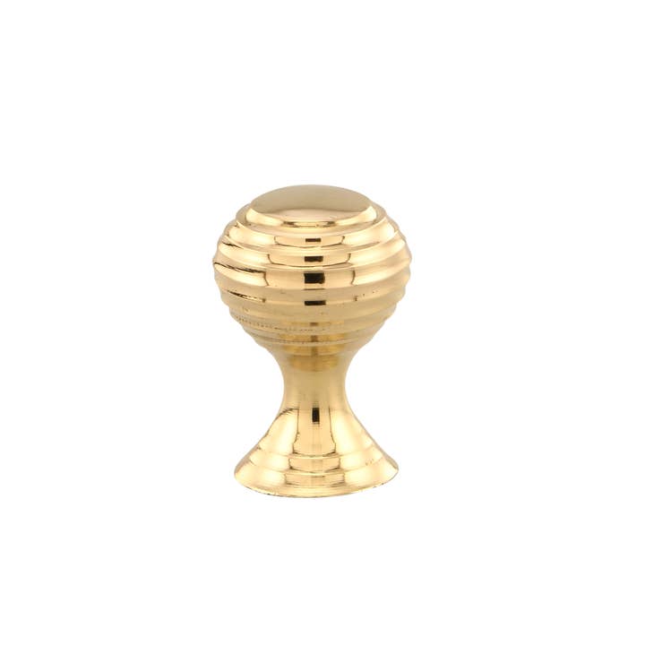 Puxador de Latão Redondo Estriado Pequeno por atacado de Alza