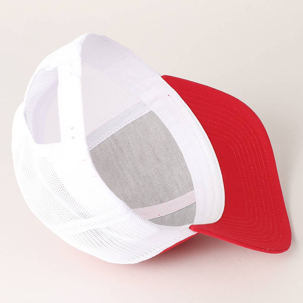 Fashion City - Wholesale Trucker Hat - Unisex - Two Tone Cotton Trucker Hat with Mesh Back50