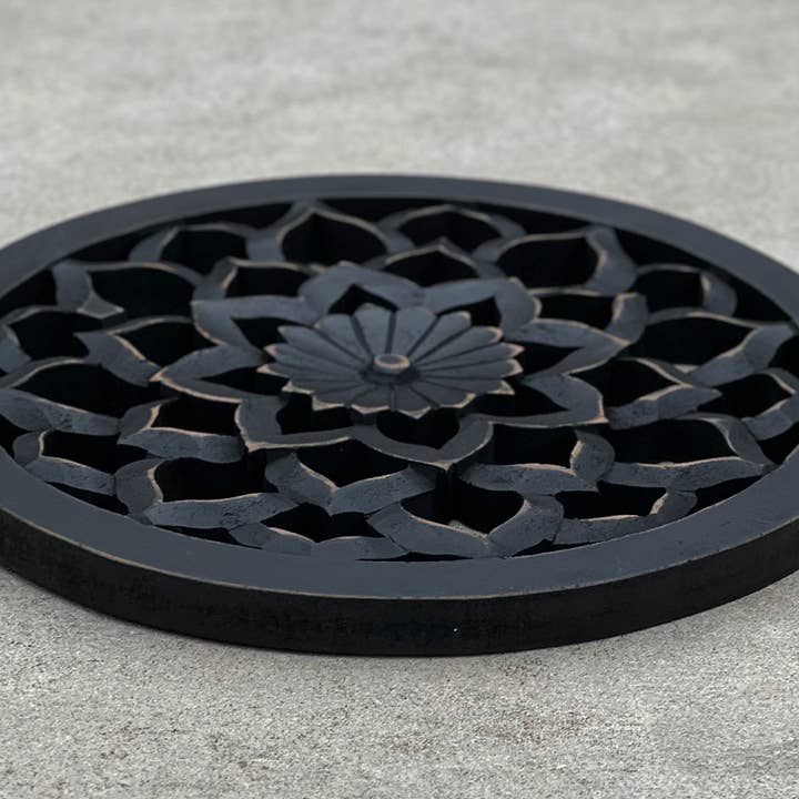 Lungta Imports - Wholesale Wall Accent - Handcrafted Wooden Lotus Flower Wall Décor Hanging Art18