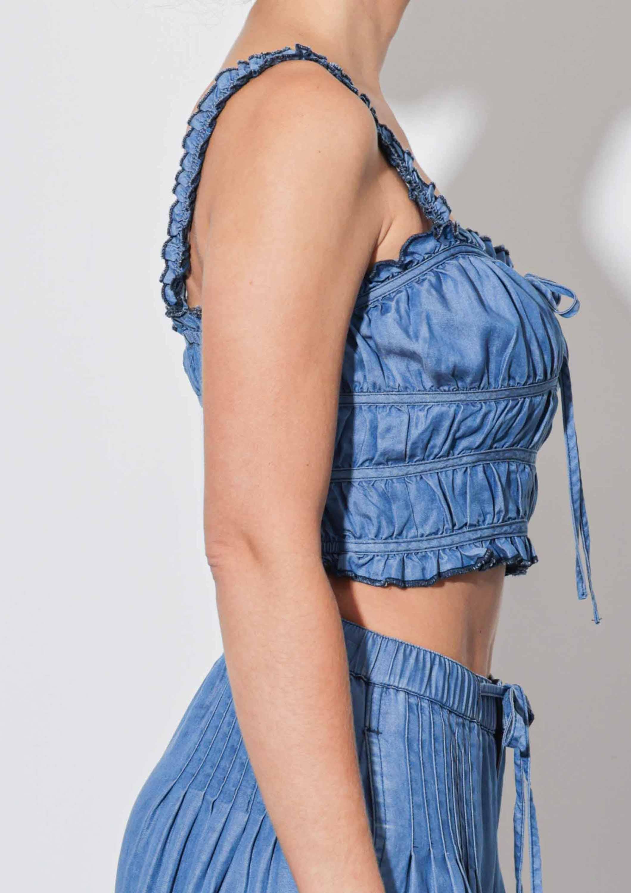 MEDIUM STEN TENCEL™ Smockad Topp för wholesale på Faire4