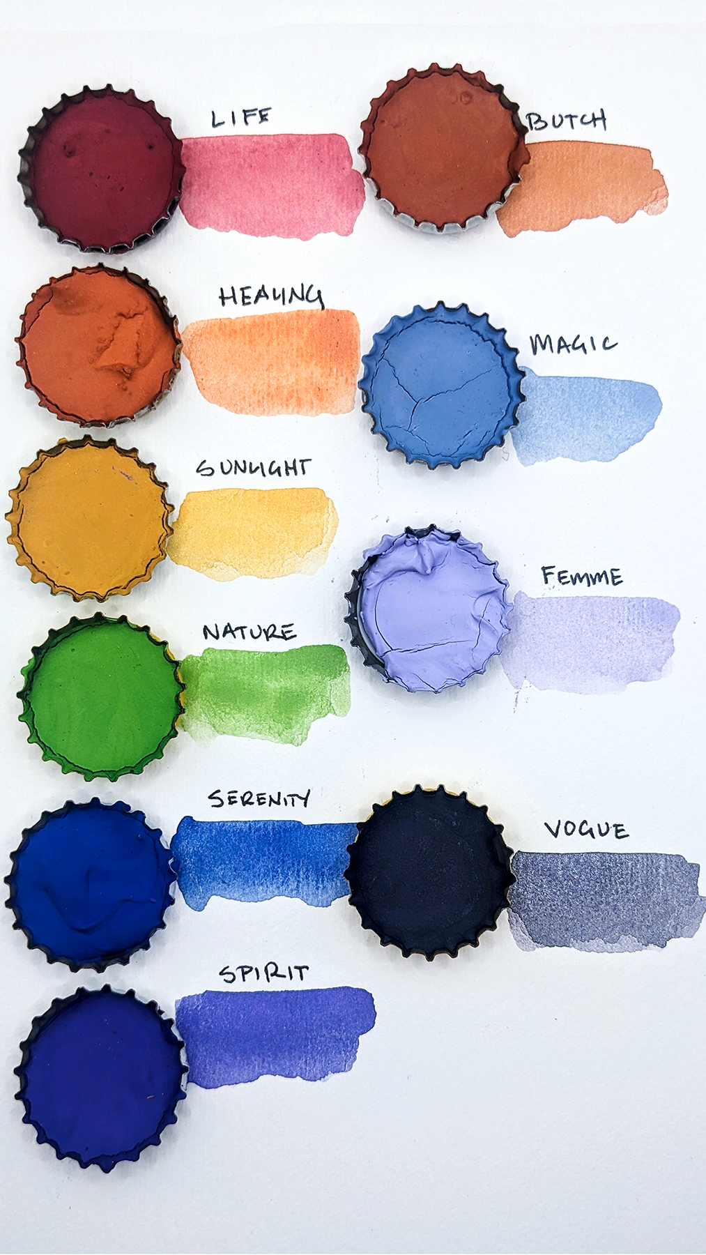 Push/Pull - Vendita all'ingrosso Acquarelli - Cappello adesivo ad acquerello - Pride 2024 Edizione limitata - Butch2