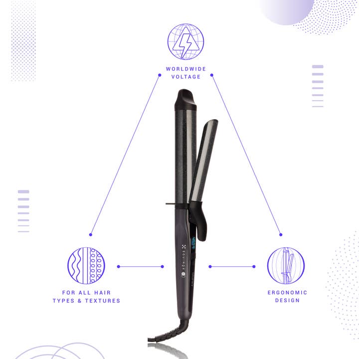 Tiri Pro - Wholesale Curling Iron/Wand - Equinox Digital 32mm Professional Clip Curler1