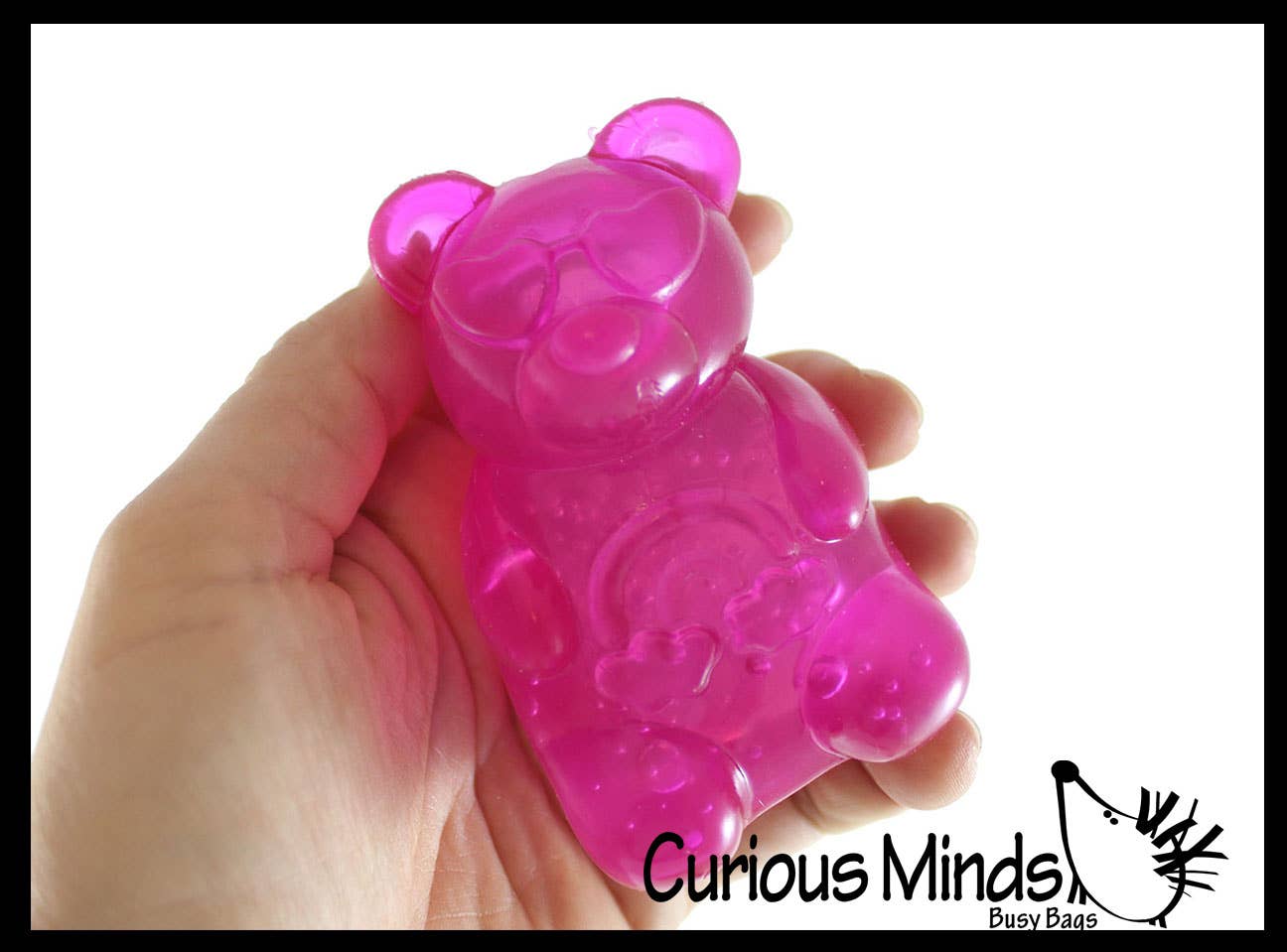 Curious Minds Toys - Vente Jouet mou – enfant et bébé - 1 Balle Anti-Stress en Forme d'Ours Gélifié Remplie de Gelée - Jouet Sensoriel Squishy7