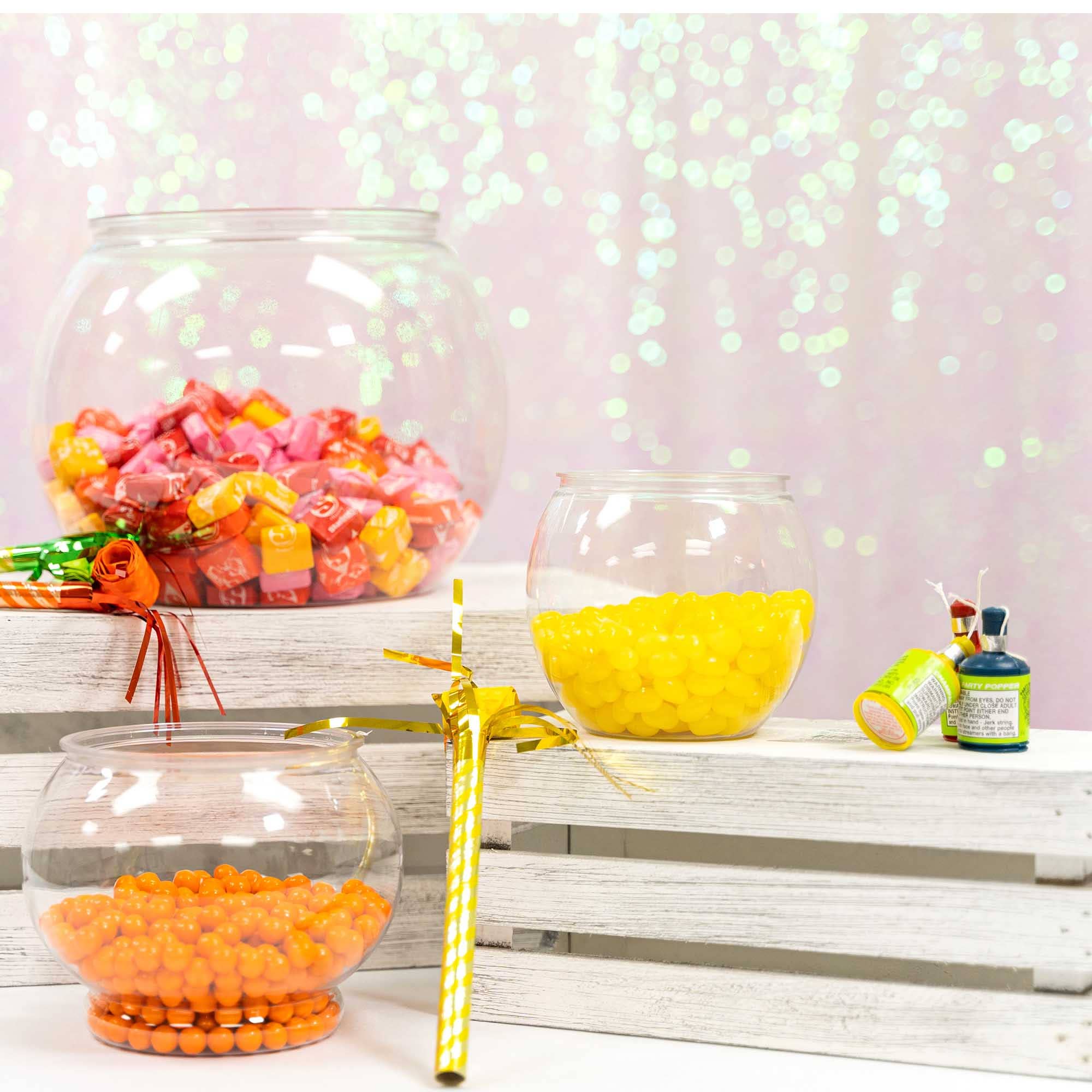 Portofino International Trading, USA - Wholesale Decorative Plate/Dish/Bowl - Plastic Fish Bowl 5"6