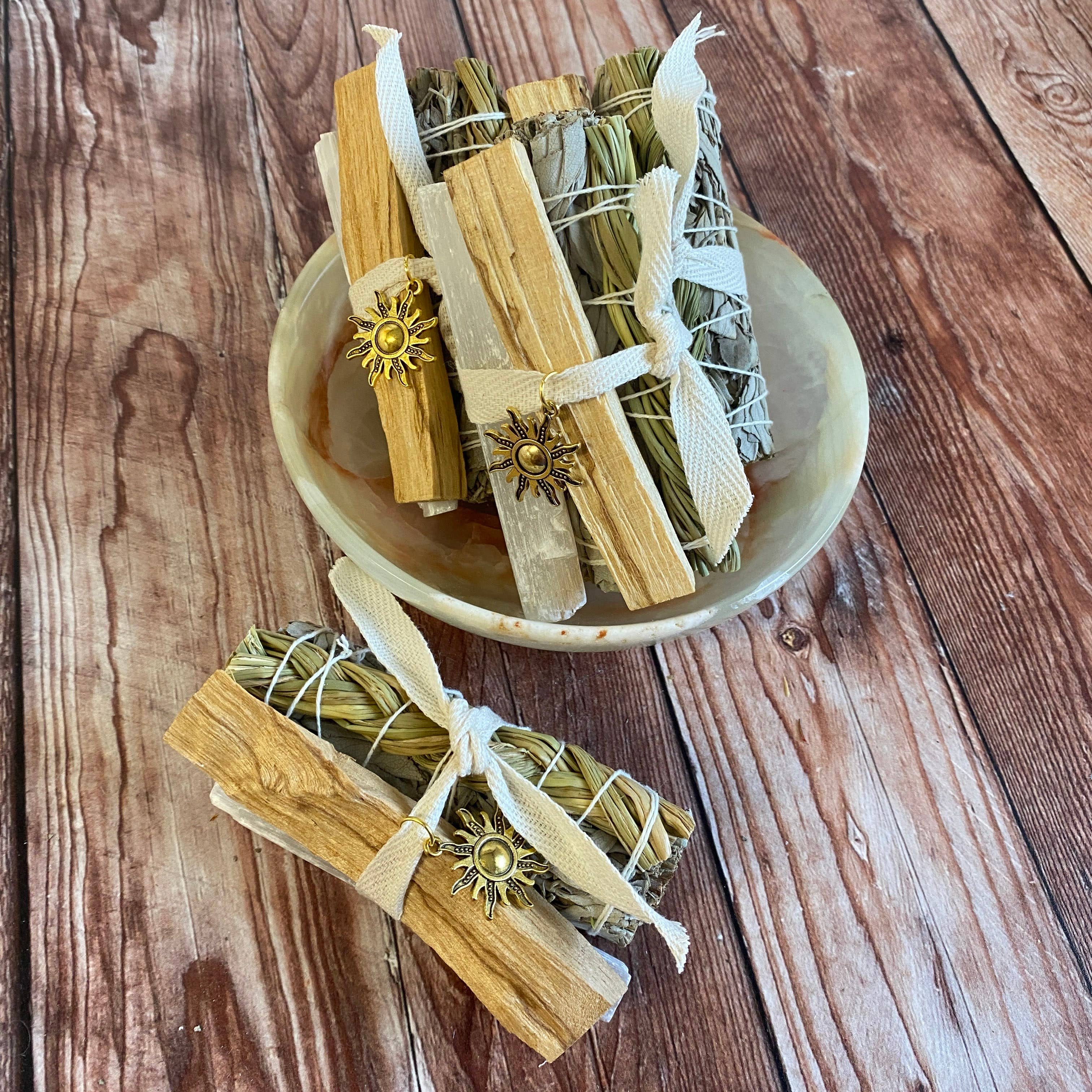 Oakwind Hollow - Wholesale Sage Bundle - White Sage Sweetgrass Smudge Bundle3