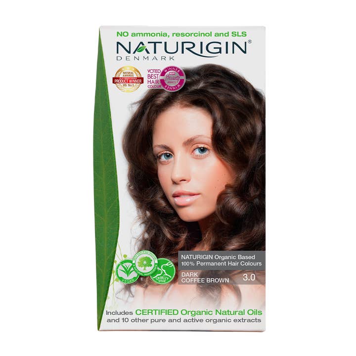 NATURIGIN – Tinta de cabelo por atacado – Tintura de Cabelo NATURIGIN Marrom Café Escuro 3.0