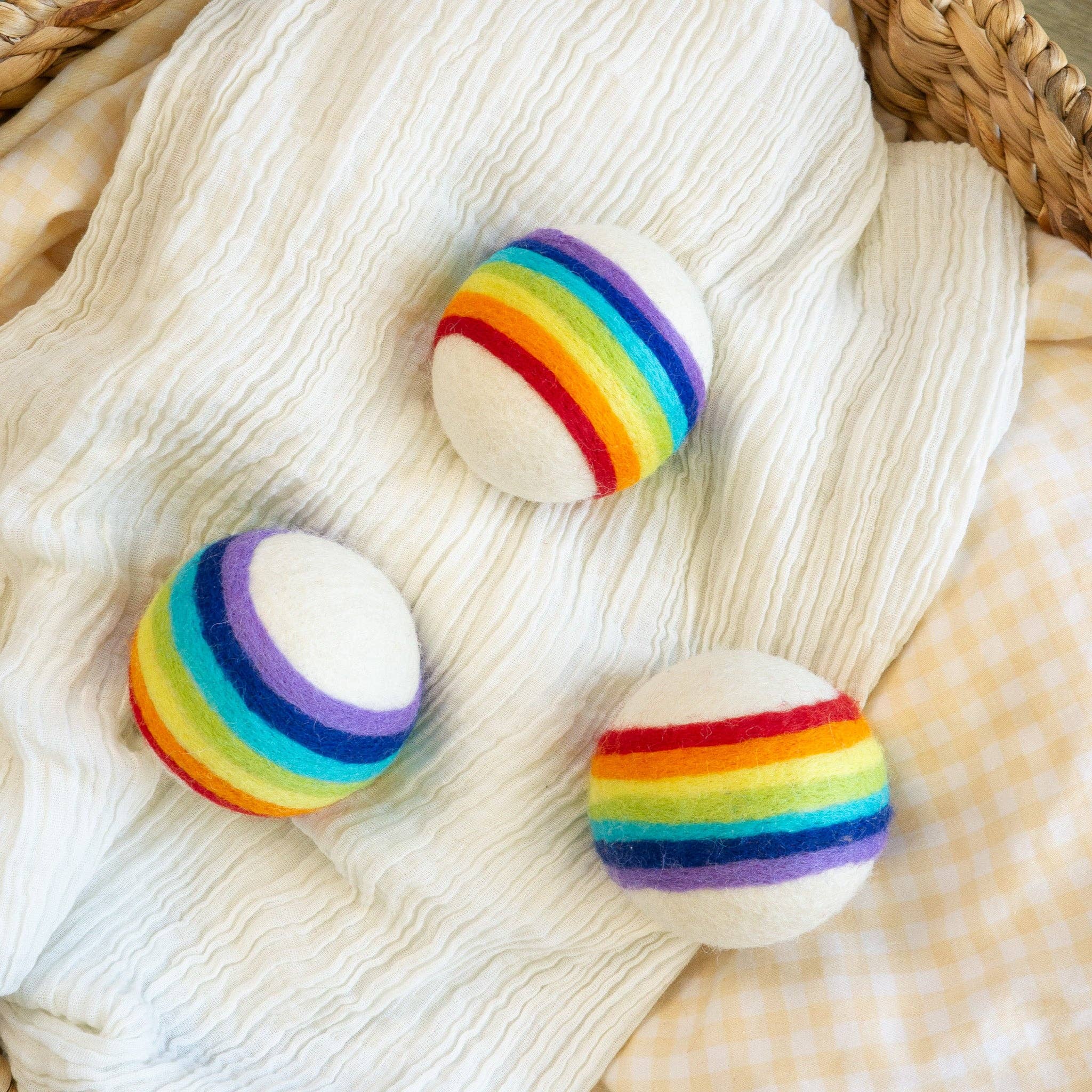 Friendsheep - Wholesale Dryer Balls - Classic Rainbow Eco Wool Dryer Ball - Set of 33