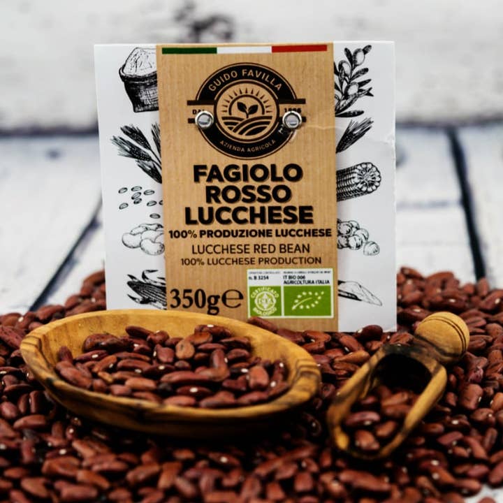 Haricot Lucchese Rouge "Presidio Slow Food" Guido Favilla pour la vente par Passione Toscana