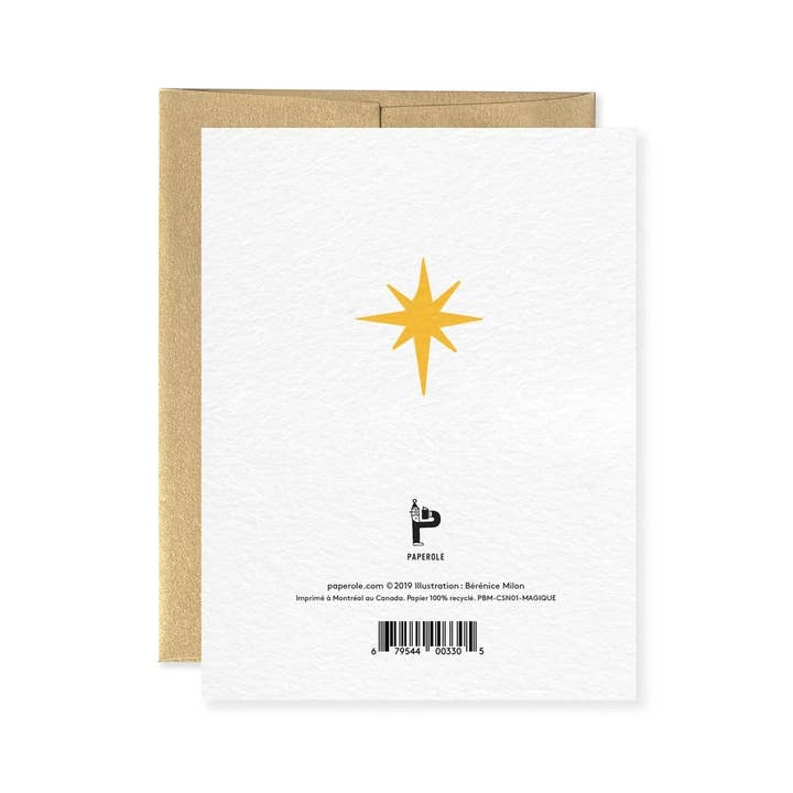Paperole – wholesale Christmas card – MAGIQUE — Greeting Card1