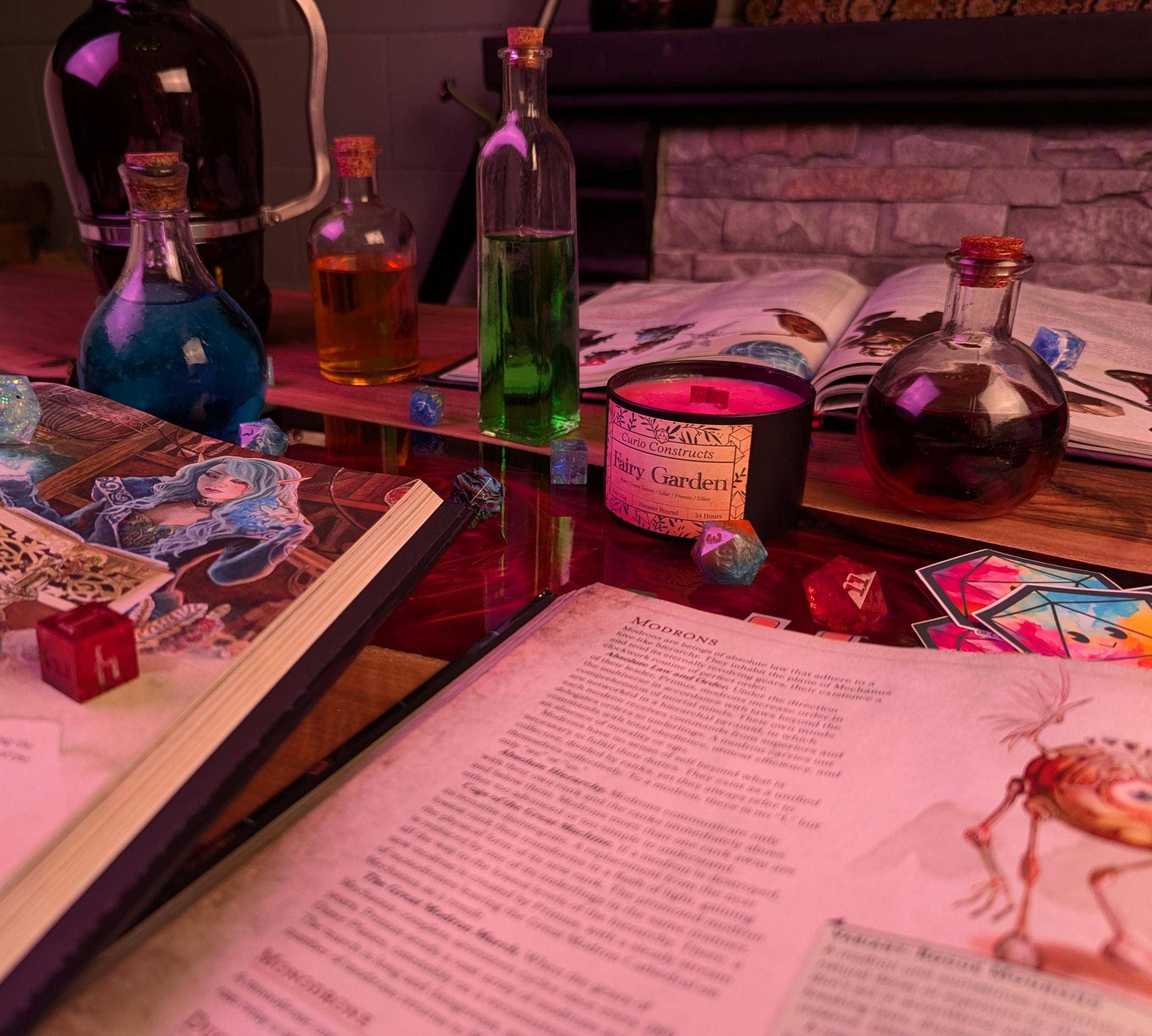 Curio Constructs - Wholesale Jar/Filled Candle - Fairy Garden | Fantasy Soy Wax Wood Wick Candle3