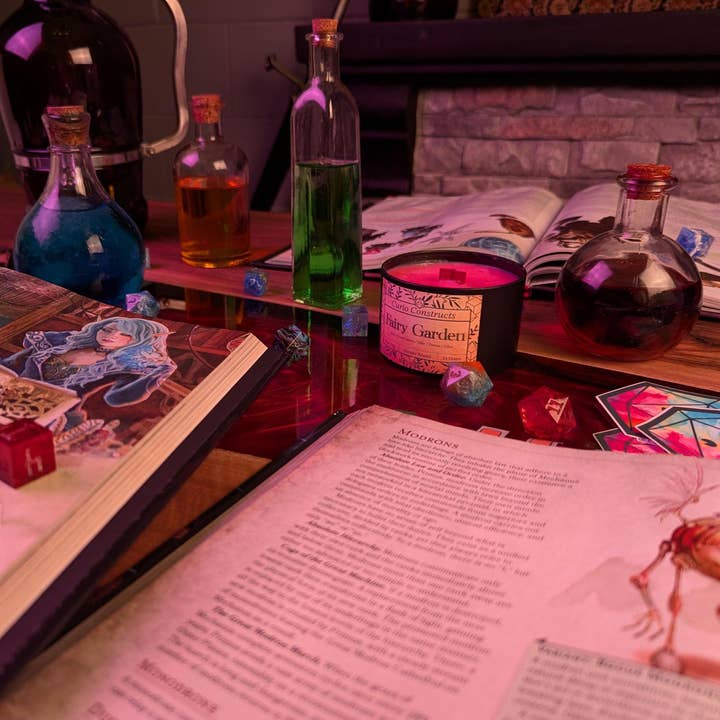 Curio Constructs - Wholesale Jar/Filled Candle - Fairy Garden | Fantasy Soy Wax Wood Wick Candle3