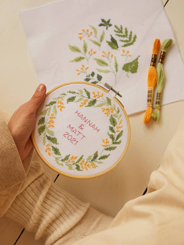 DMC Serene Leaf Cross Stitch Kit, item BK1954S for wholesale by DMC