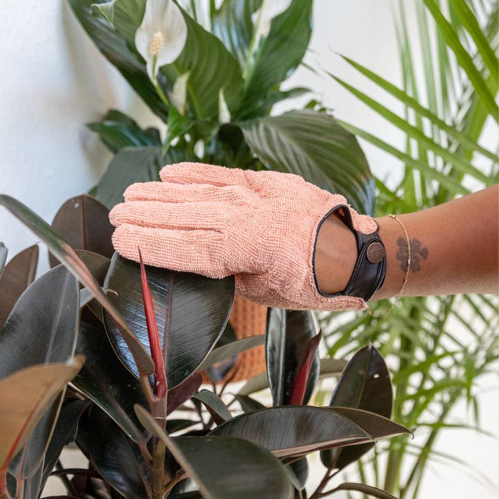 We the Wild Plant Care - Australia - Wholesale Garden gloves - Leaf Cleaning Gloves (Pink) - Case of 121