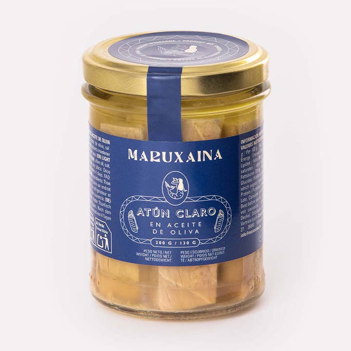 Maruxaina. Yellowfin Light Tuna Fillets in Olive Oil. for wholesale by Don Gastronom USA