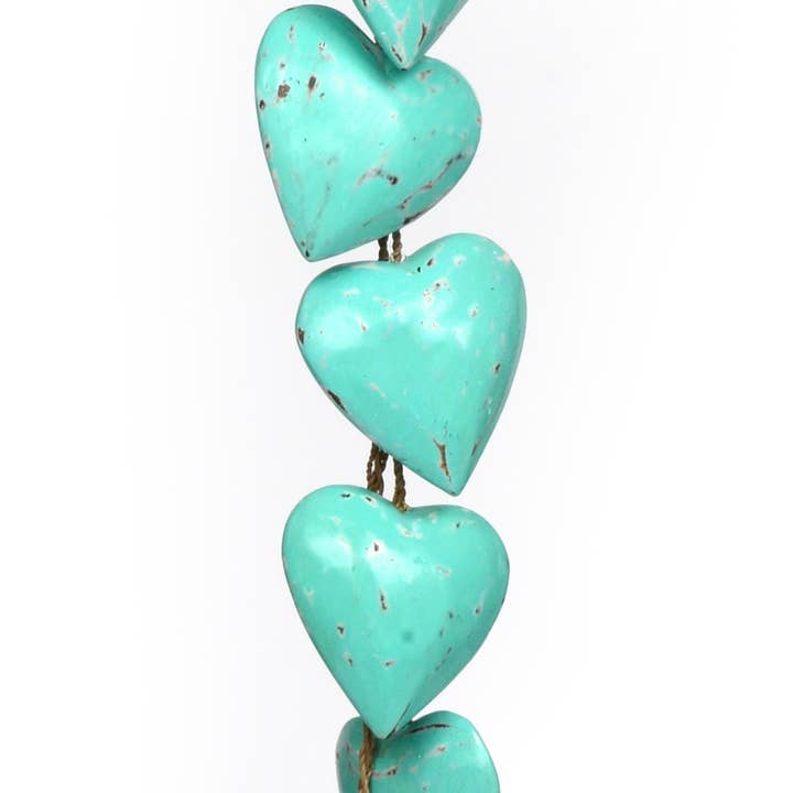 Bamboo Source Tropical Decor - Wholesale Mobile - Wooden 10 Heart Strands4