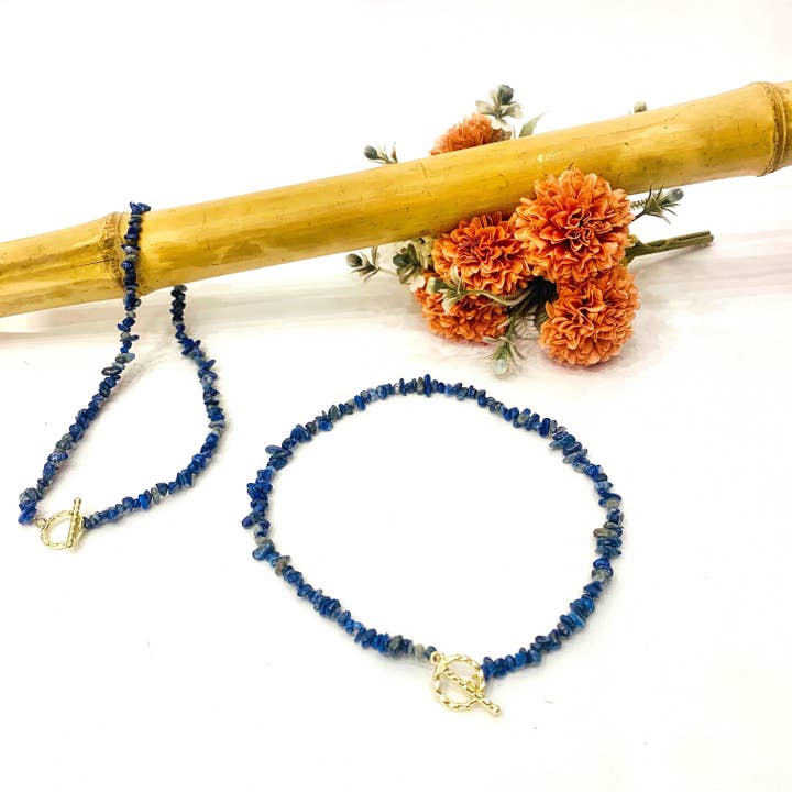 CHIPS LAPIS LAZULI ~ NECKLACE ~ NATURAL QUARTZ and other Purchase Wholesale lapislazzuli. Free Returns & Net 60 Terms on Faire trending on Faire.