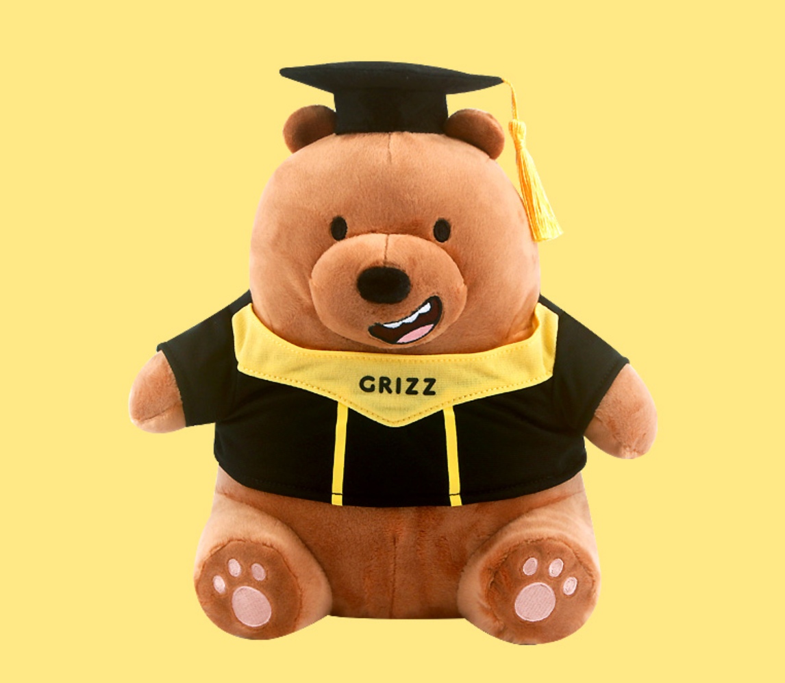 K-Wonderland - Wholesale Stuffed/Plush Toy - Kids & Baby - We Bare Bears Graduate Theme Plush Toy Cushion Home Deco0