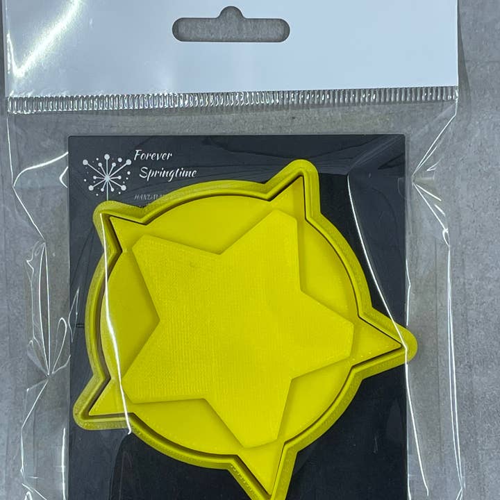 Forever Springtime - Wholesale Biscuit cutter - Country SHERIFF STAR embossed Cookie Cutter and Embosser Stamp for Fondant / Polymer Clay / Clay / Plasticine2
