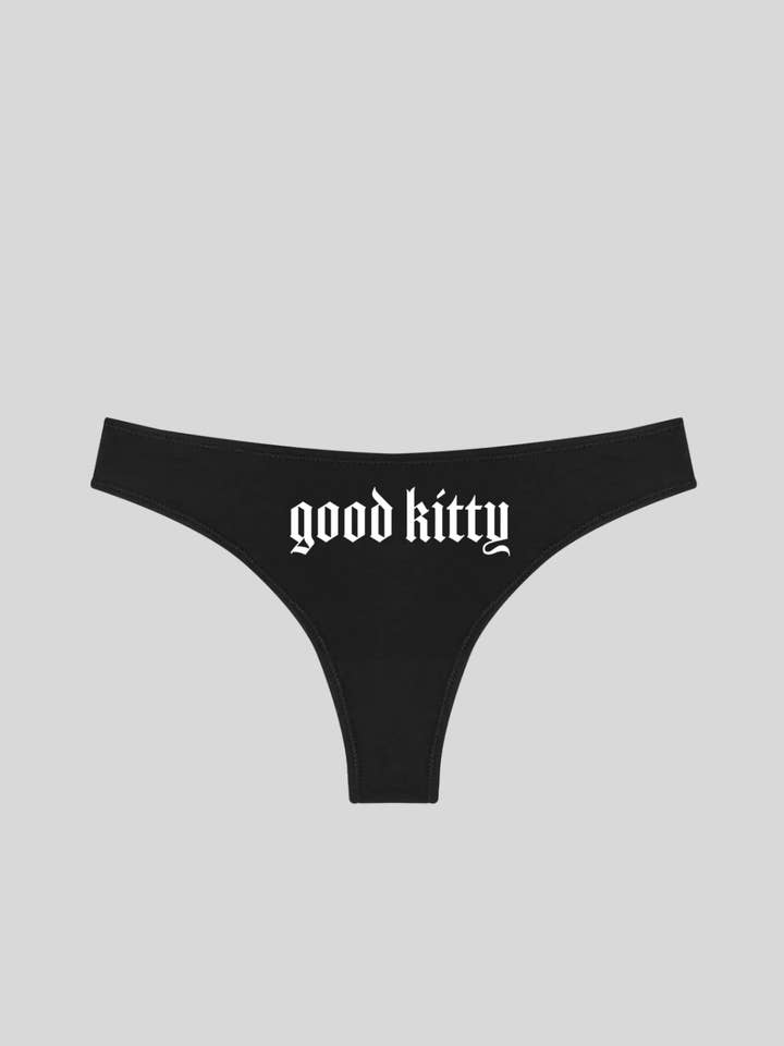 Buena Gatita, Tanga de Lencería Gótica Alternativa para venta al por mayor de Wickedly Divine Shop