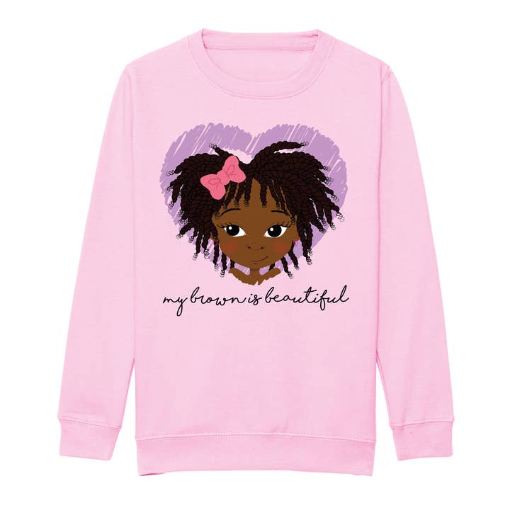 Zehra - SEI DU Twist Mädchen Sweatshirt | Fefus Designs für den Großhandel von Fefus Designs