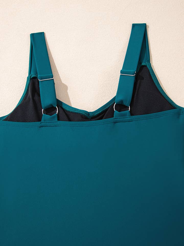 FULL TIME PURCHASE - Wholesale One Piece Swimsuit - Women's - Adjustable Straps Cutout Ruched Knot Slit OnePiece Swim Dres10