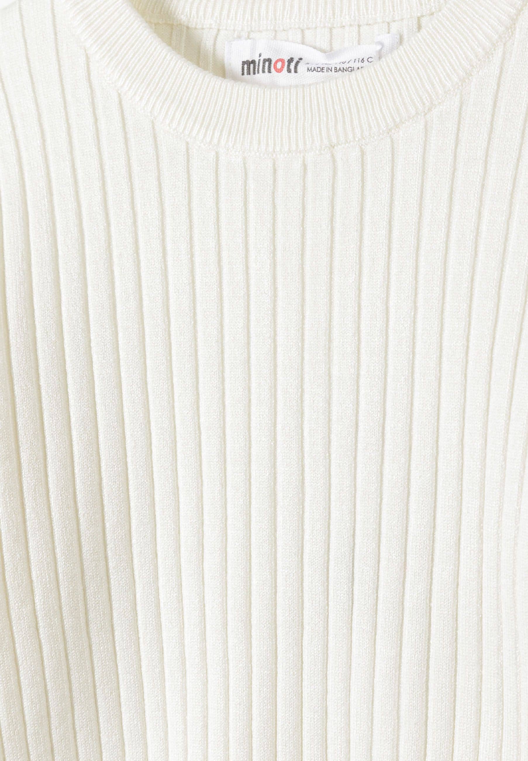 Minoti sp. z o.o. – wholesale Knitted jumper – Kids – Girls Ribbed long sleeve jumper with frill cuff detail3