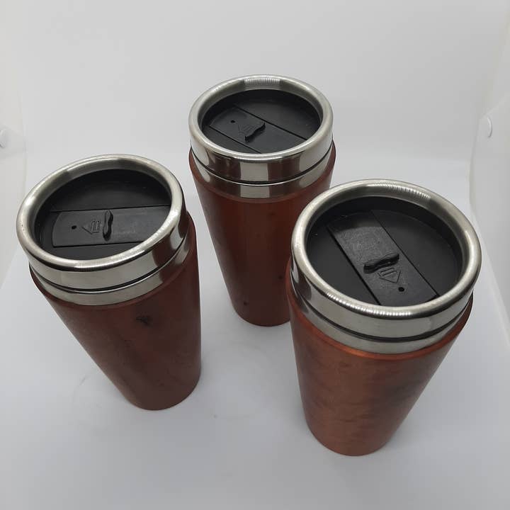 Lyons Woodturning - Wholesale Insulated Mug/Tumbler - Timber Travel Mug (10oz or 16oz)2