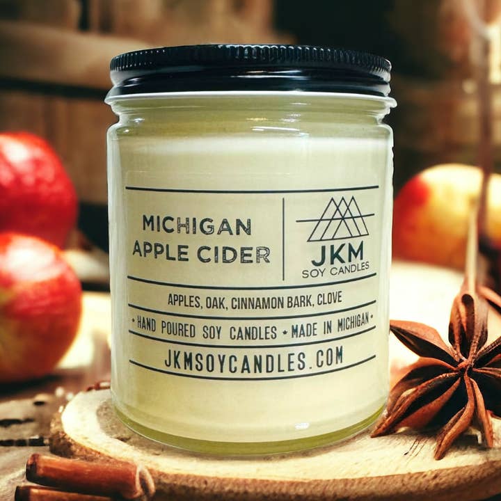 Michigan Apple Cider - Michigan Collection for wholesale by JKM Soy Candles