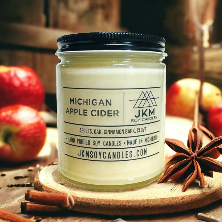Michigan Apple Cider - Michigan Collection for wholesale by JKM Soy Candles