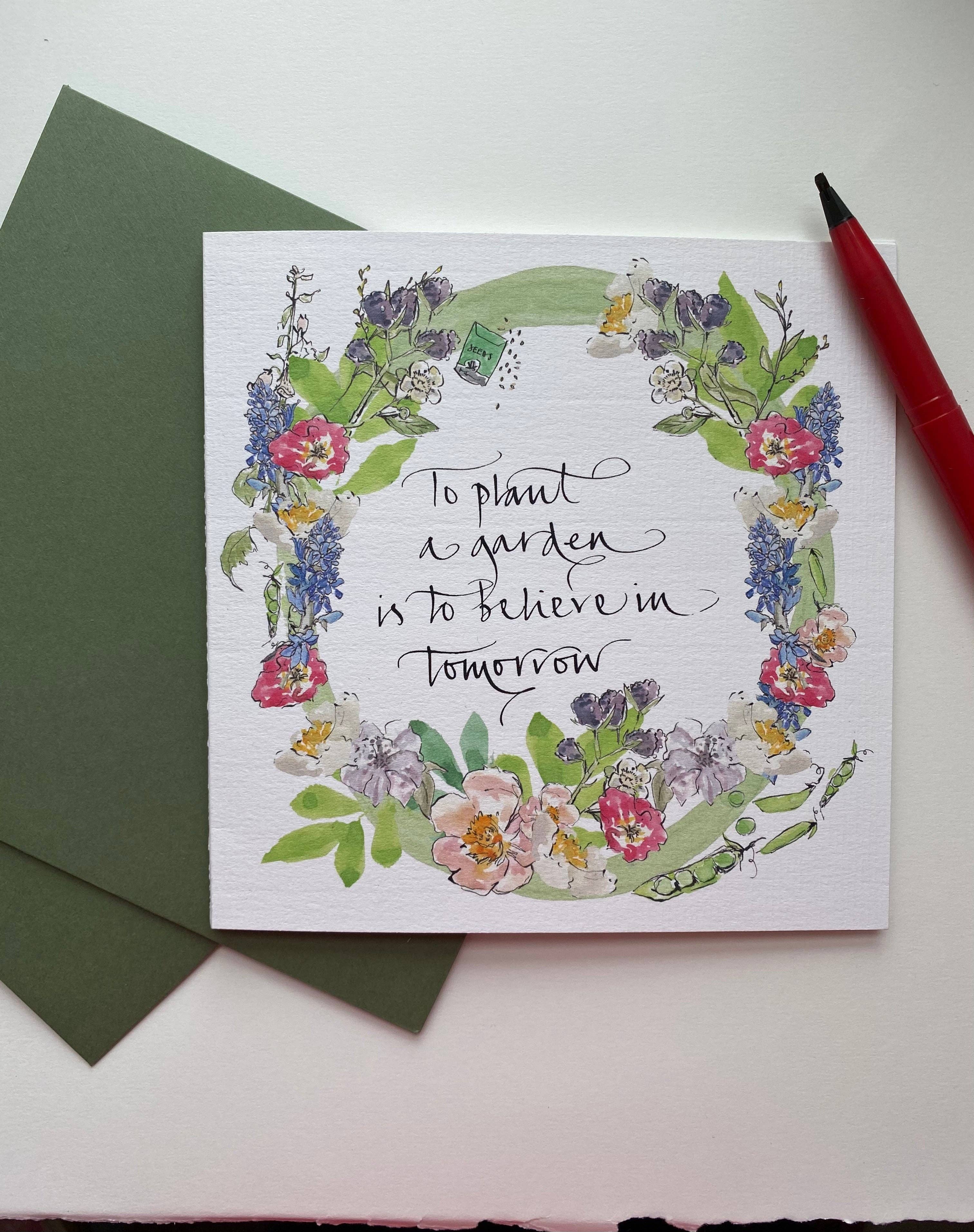 Edinburgh Letters – wholesale Everyday greeting card – Positive Gardening Greeting Card3
