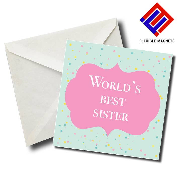 Världens bästa syster snygg magnet för kylskåp. för wholesale av Flexible Magnets