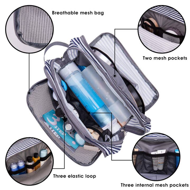 wandf - Wholesale Toiletry Bag - Unisex - Toiletry Bag Hanging Dopp Kit Water Resistant Shaving Bag40