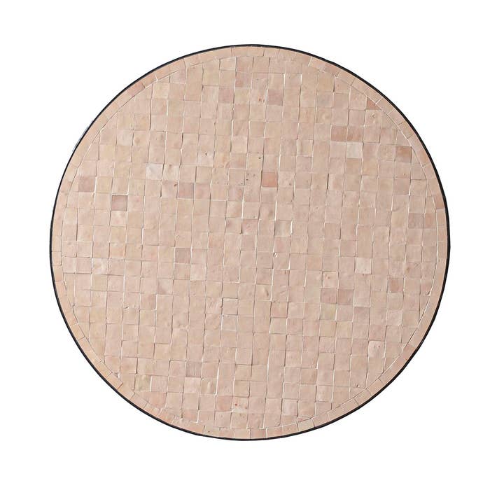 Zellige Unglazed Tile Bistro Table for wholesale by Blue Ocean Traders