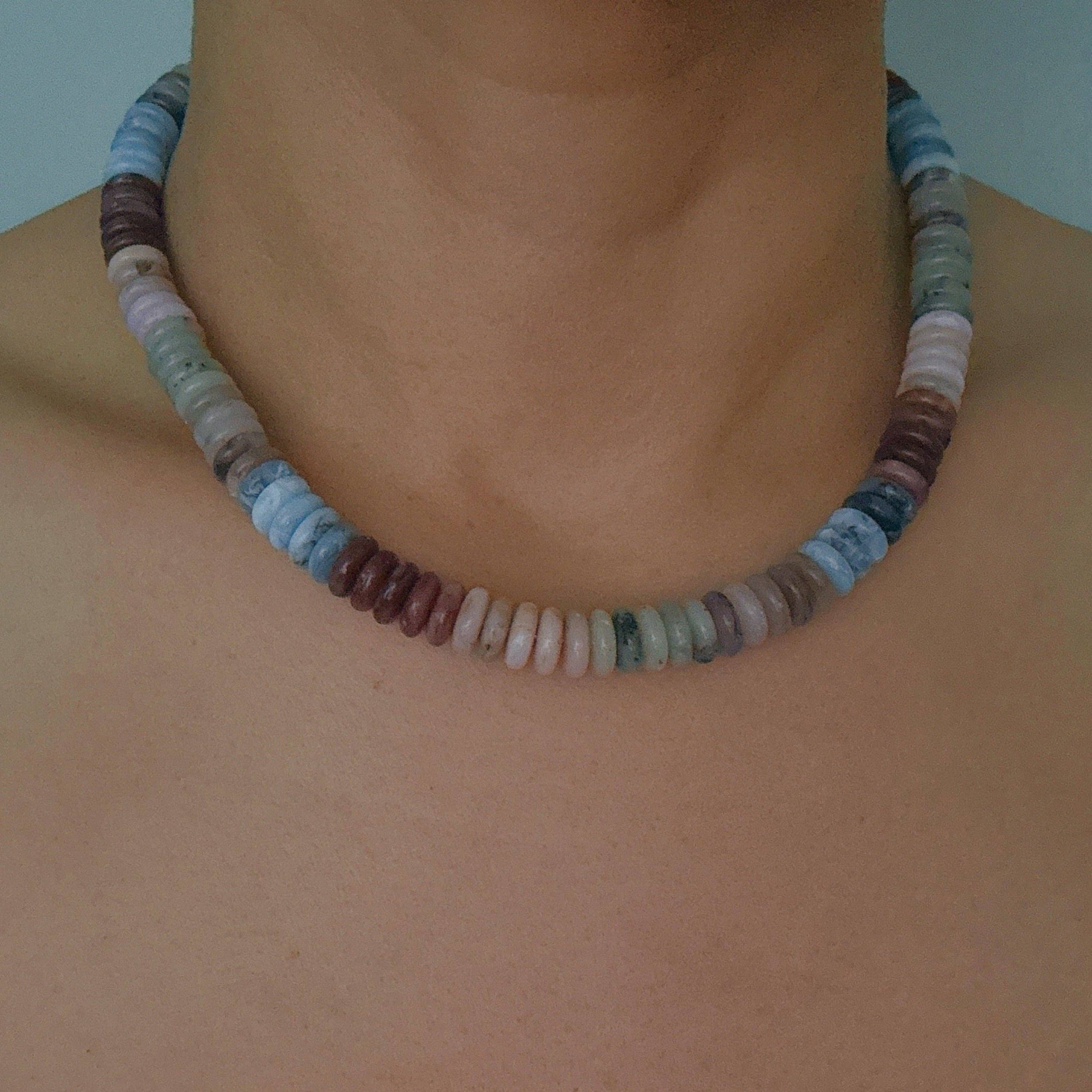 Ellison+Young - Wholesale Kralen/parelketting - Blush & Aardse Canyon Natuurstenen Kralenketting2