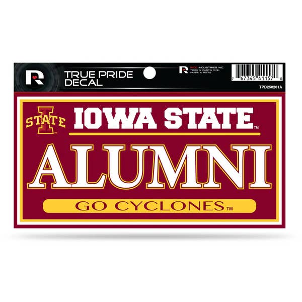 Autocollant Fierté Véritable des Cyclones de l'Iowa State Alumni pour la vente par Rico Industries