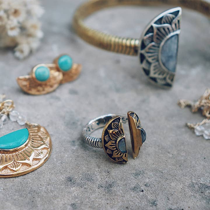 bahgsu jewels - Vendita all'ingrosso Anelli cocktail/statement - Anello mistico naturale - Pietra di luna7