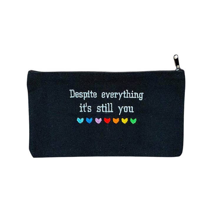 IncredibleGood Inc - Wholesale Pouch - Women's - Despite Everything It’s Still You Undertale Embroidered Pouch
