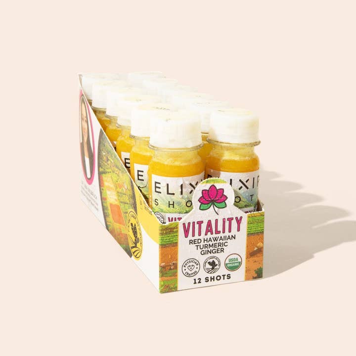 Elixir Shots - Wholesale Wellness Juice/Tonic - Vitality - Organic Immunity Boost