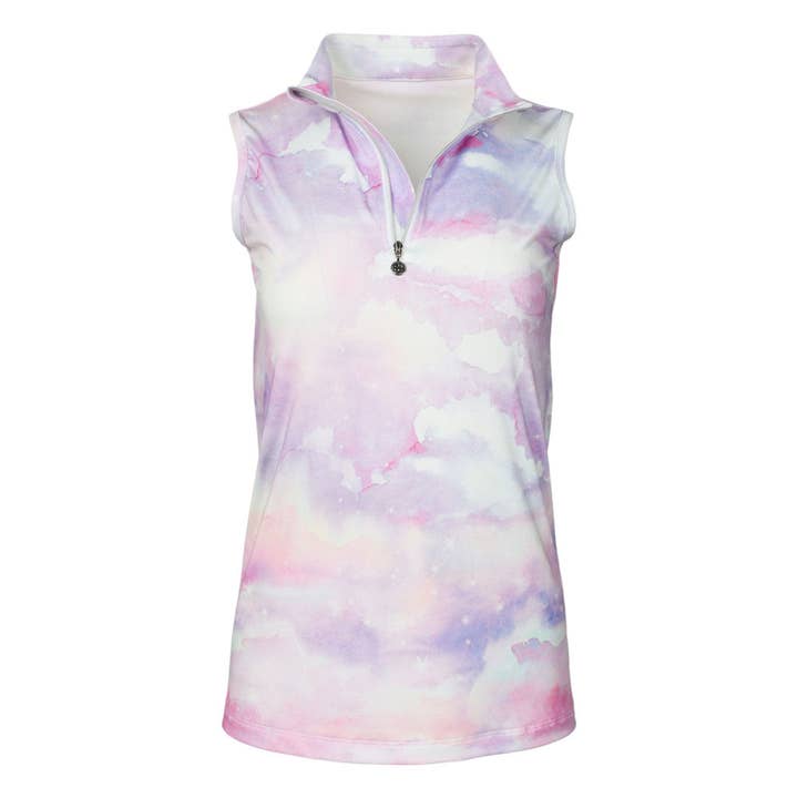 Dapplebay Lavender Haze 1/4 Zip Light Riding Top - Sleeveless for wholesale by Dapplebay