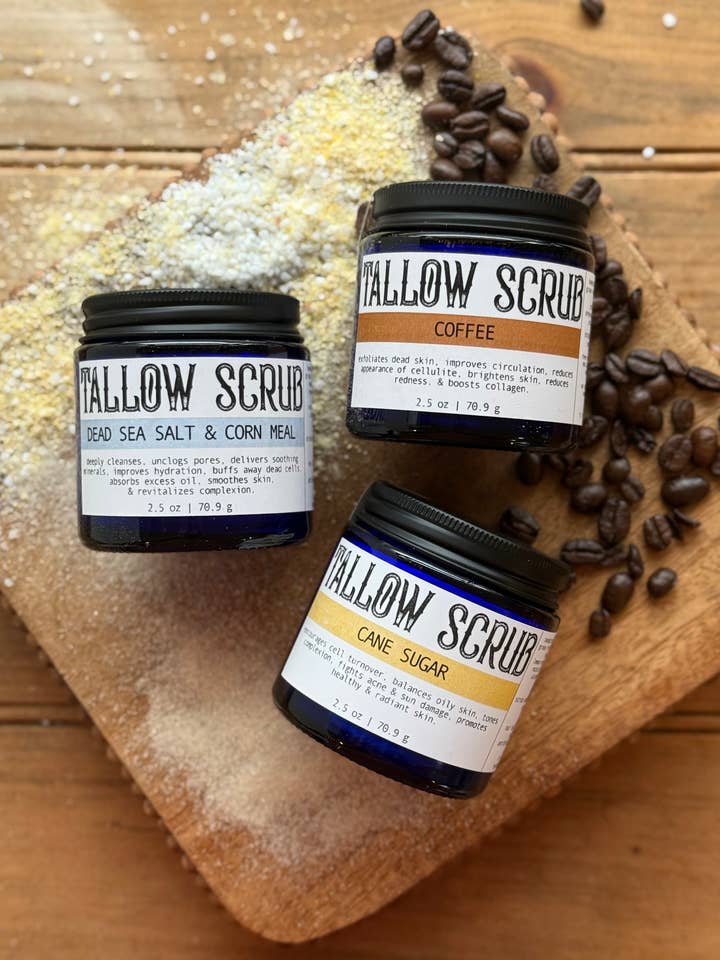 Tallow Scrub Series | Face & Body | Exfoliate & Moisturize for wholesale by Apotheke DuJardin
