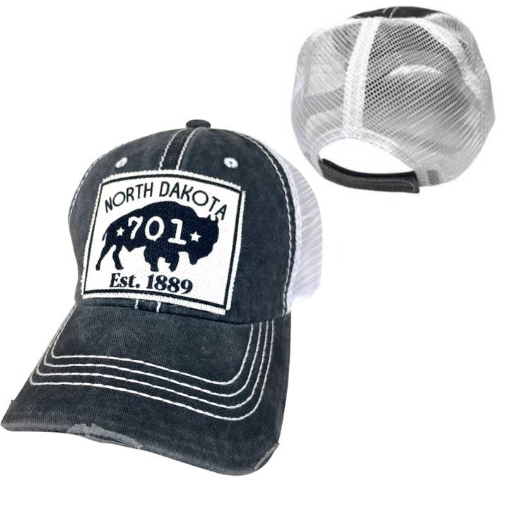 NORTH DAKOTA BISON HATS for wholesale by dkhandmade