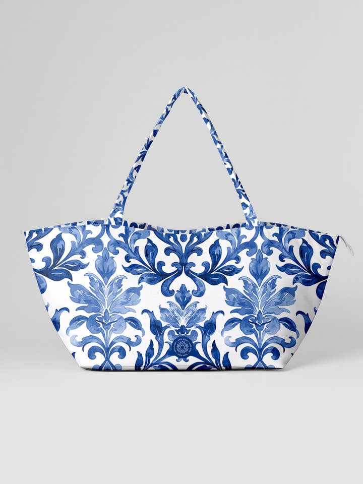 Travel Bag Blue Tile for wholesale by Vaya Vida