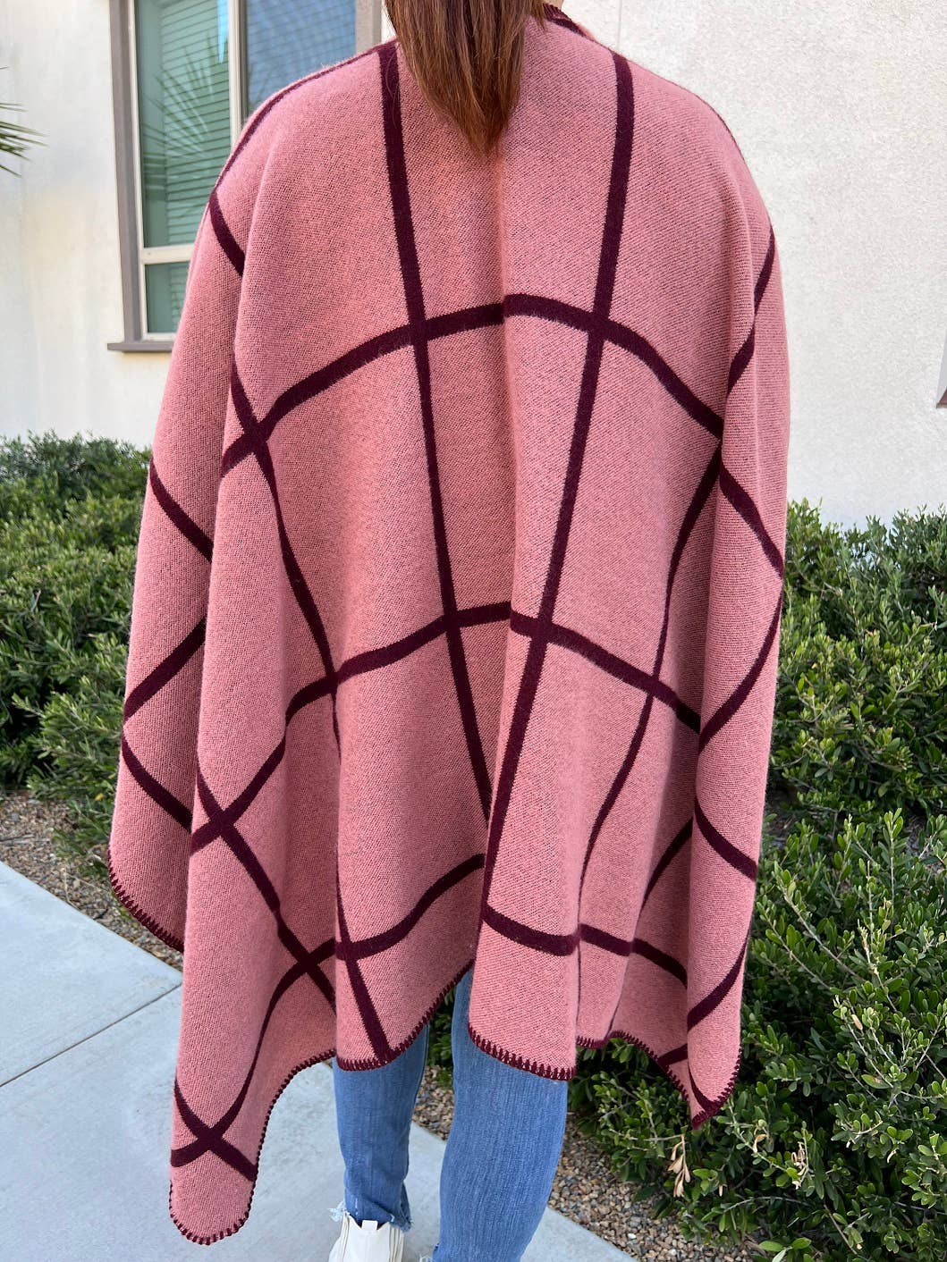 Justin & Taylor - Wholesale Kimono - Women's - Shiver | Plaid Kimono Two-Toned Fall & Winter Shawl8