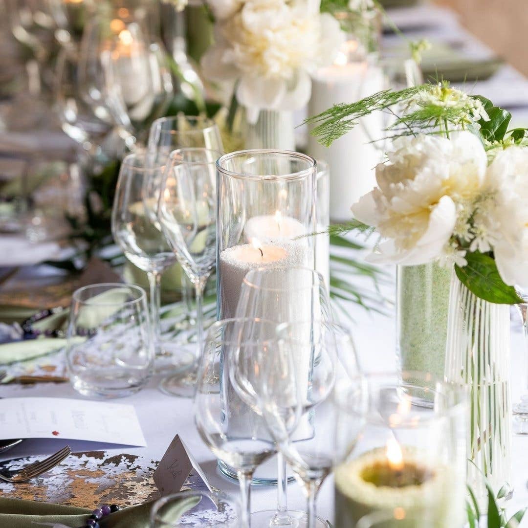 The Candledust - Wholesale Pillar Candle - Candle sand Colored Candledust Bulk 3kg  ~ 750h + 30 wicks 10