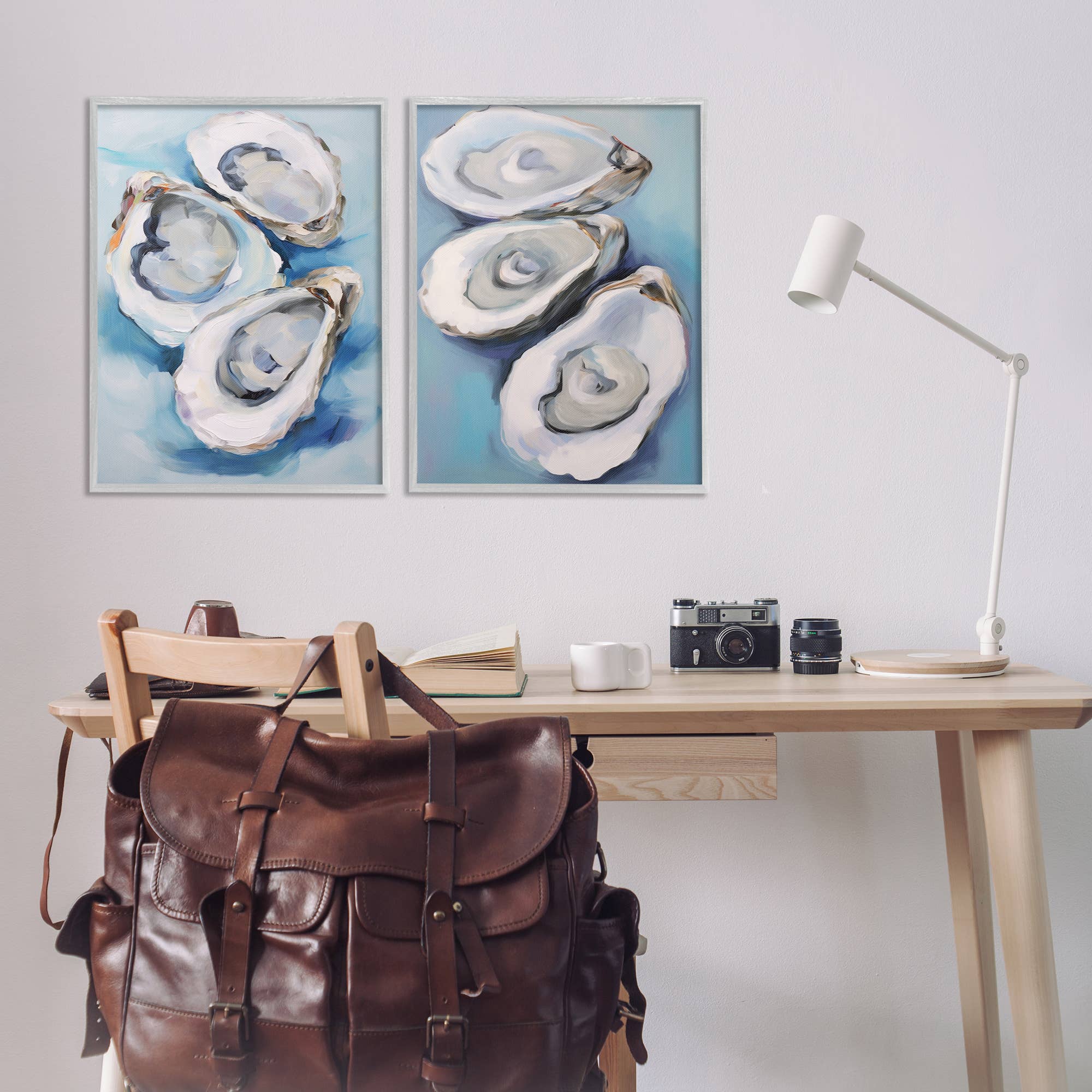 Stupell Industries - Vendita all'ingrosso Decorazione da parete - Bambini e neonati - Arte Incorniciata di Ostriche sul Mezzoguscio25