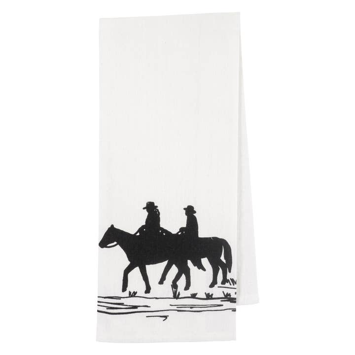 KAF Home - Wholesale Tea Towel - Western/Ranch Themed 100% Cotton Kitchen Towel - 18" x 28"